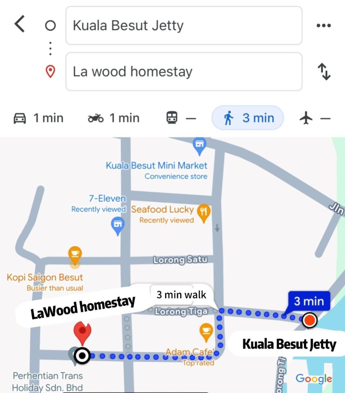 La Wood Homestay Kampung Kuala Besut Εξωτερικό φωτογραφία